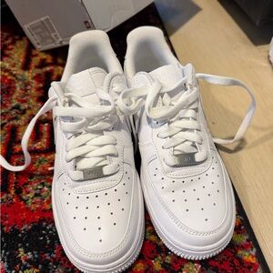 Nike White Low-Top Sneakers - Air Force 1, NEVER WORN! Size 6